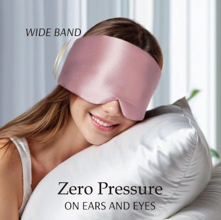 100% Mulberry Silk Sleep Mask Eye Mask in Pink - GroundedKiwi.nzEyeglasses Eyeglassesadjustableairplaneblackout