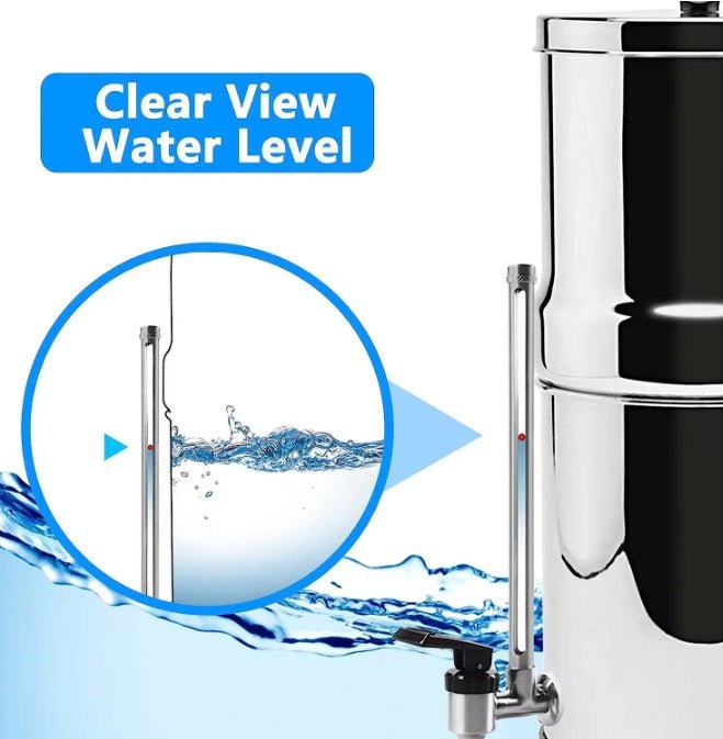 9L Gravity Water Filter Kit - 2 X Carbon Water Filters + Stand - GroundedKiwi.nzwater filter water filterberkeydrinkingfilter