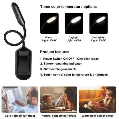 Amber Clip - On Reading Light - Reduce blue light before sleep - GroundedKiwi.nz anti bluelightbluebluelight