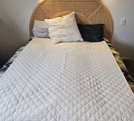 Extra - Large Quilted Pad - 145X190cm Earthing on Sofas, Chairs, Floors, and Beds" - GroundedKiwi.nzBedding Beddingadd onblanketearthing