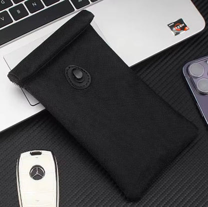 Faraday Phone pouch - Black or Grey - RFID GPS FOB Signal Blocking - GroundedKiwi.nz bagblockingclutch