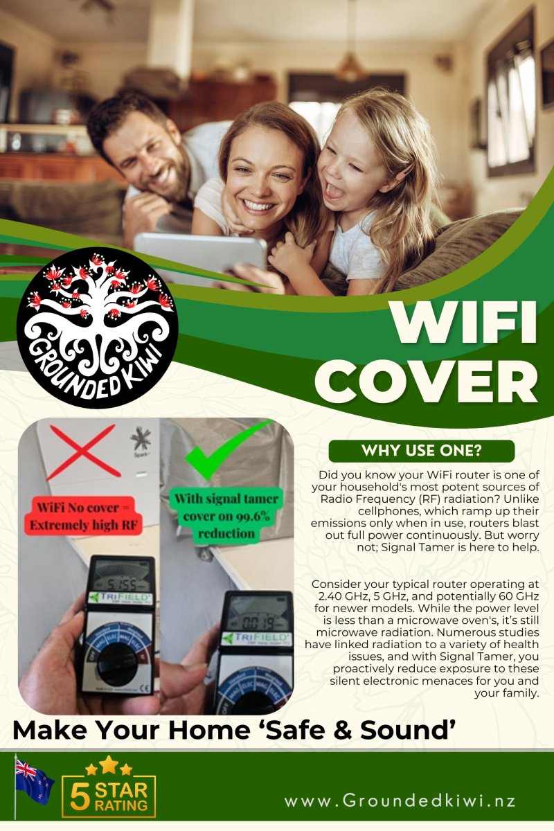 Universal WiFi Router Signal Tamer - Effectively Reduces Radiation and EMF Emissions - WiFi Cover - GroundedKiwi.nzWifi Router Signal Tamer Wifi Router Signal Tamerbagblockingcover