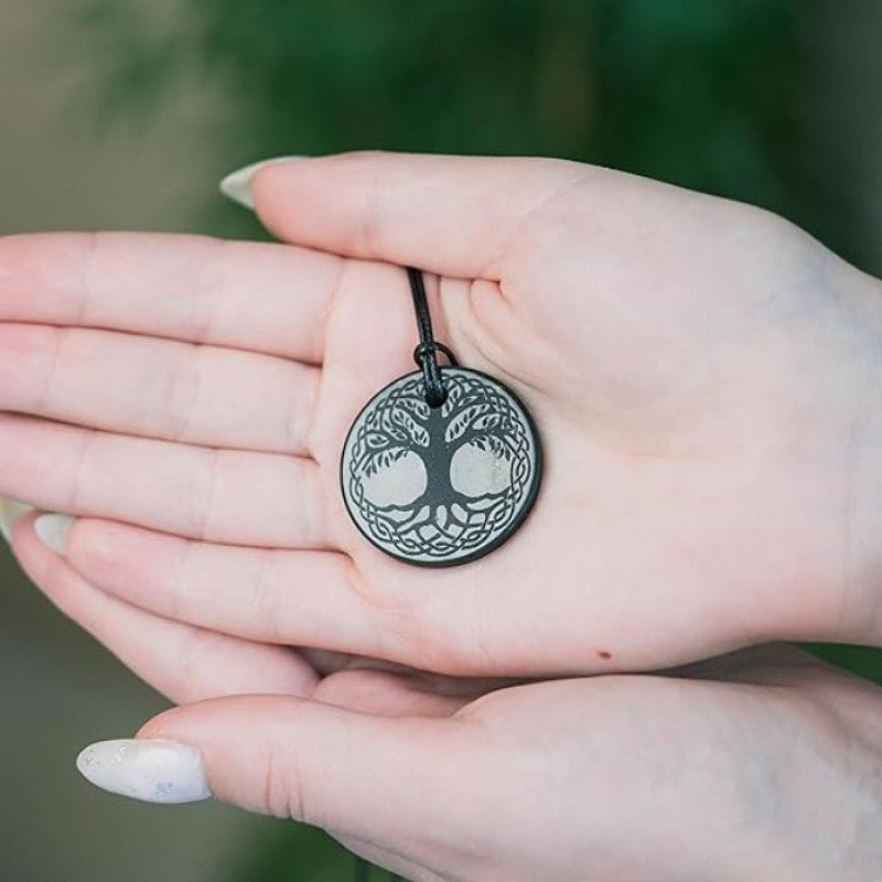 Celtic Shungite pendant Tree of life - Strength & Resilience - GroundedKiwi.nzNecklace Necklace5ganit radiationcrystal