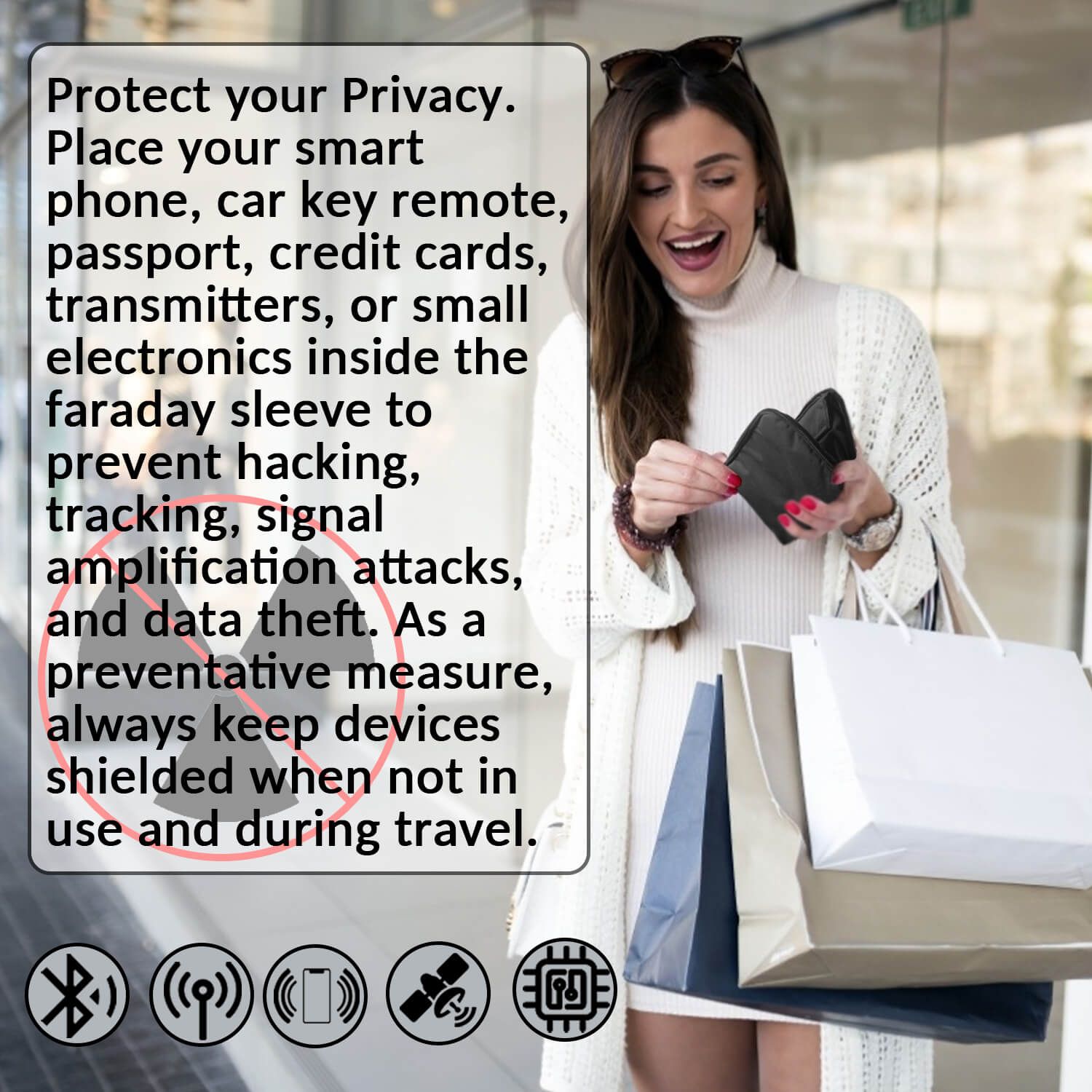 Faraday Bag for Phones, Key FOBs, and Credit Cards - Signal Blocking Protection - GroundedKiwi.nzbag bagbagblockingfaraday