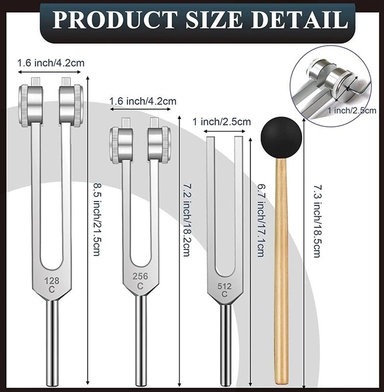 High-Precision Tuning Fork Set for Healing and Meditation - GroundedKiwi.nz forksmeditationmusic