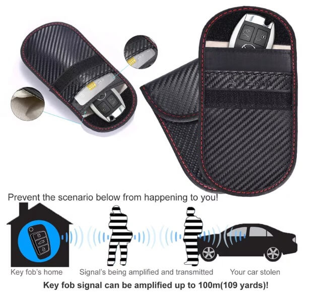 Faraday Bag for Key Fob, Prevent Car Theft