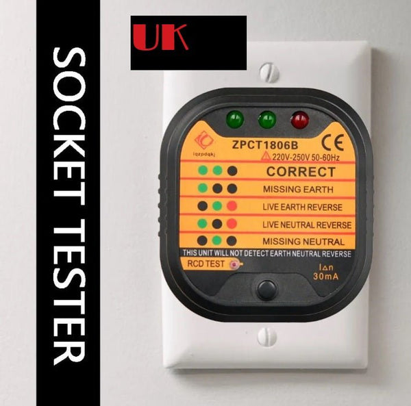 NZ/AU Earth socket tester - Quick and Easy-to-Use to Ensure Your Power –